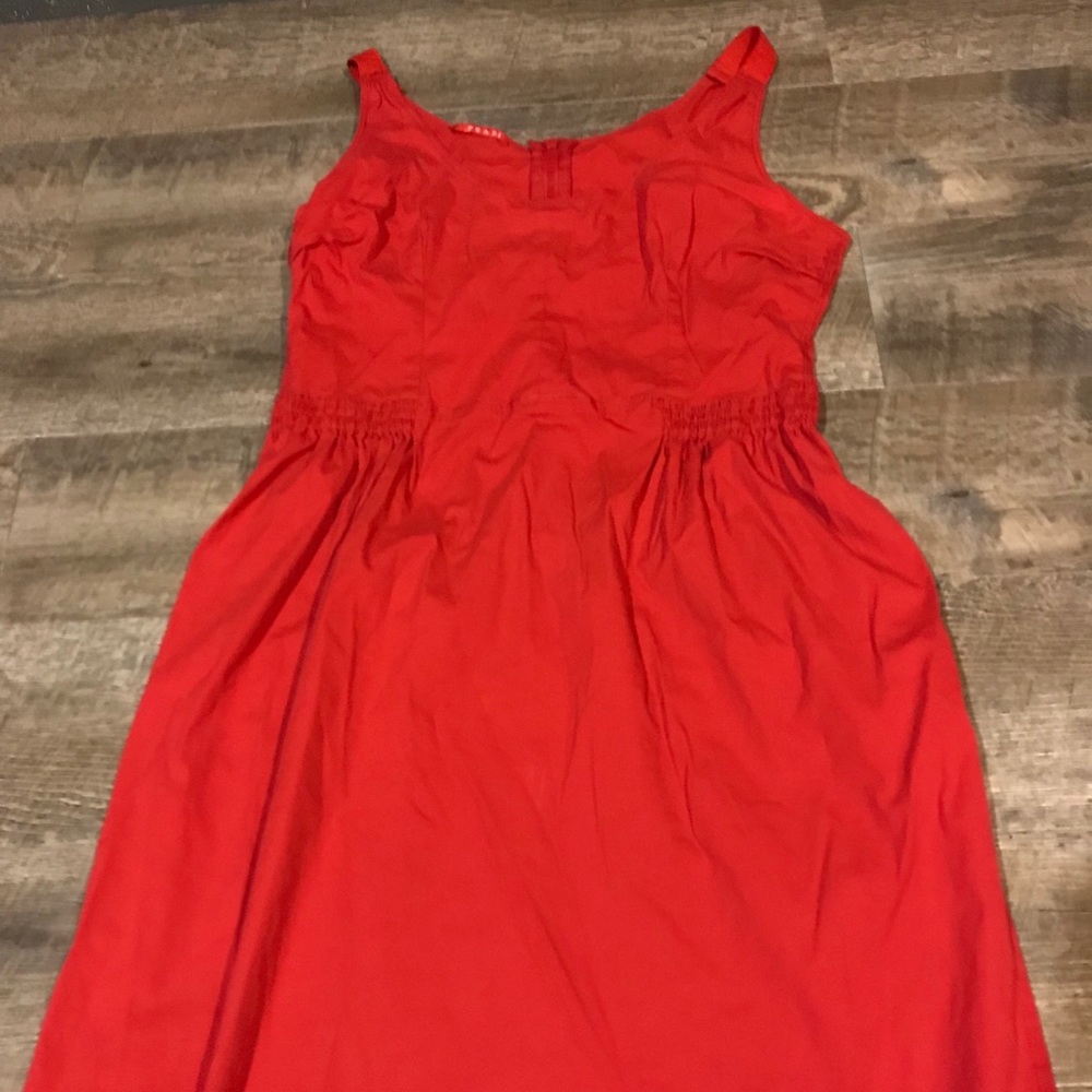 Vintage Prada red sun dress